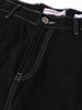 Men's Black Relaxed Fit Solid Casual Jeans