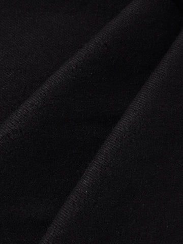 Men's Black Relaxed Fit Solid Casual Jeans