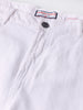 Men's White Relaxed Fit Solid Casual Jeans