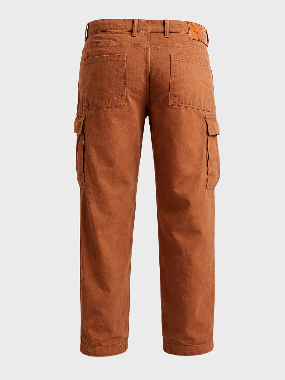 Men's Brown Relaxed Fit Solid Casual Jeans