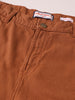Men's Brown Relaxed Fit Solid Casual Jeans