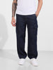 Men's Blue Relaxed Fit Solid Casual Jeans