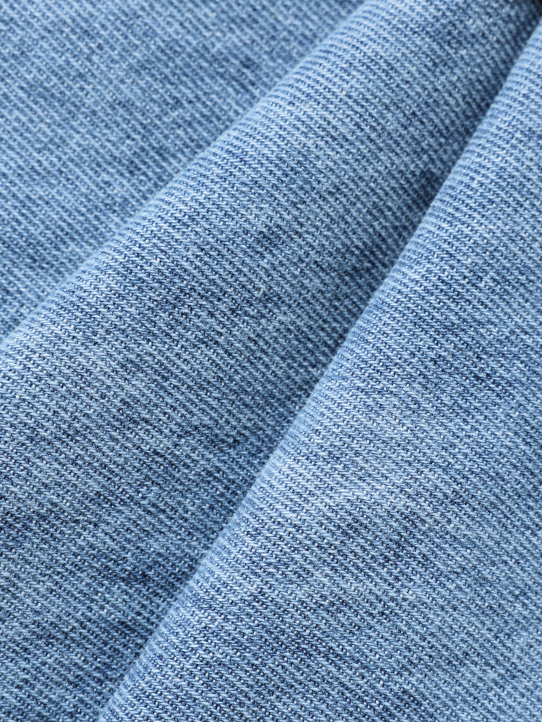 Men's Blue Relaxed Fit Solid Casual Jeans