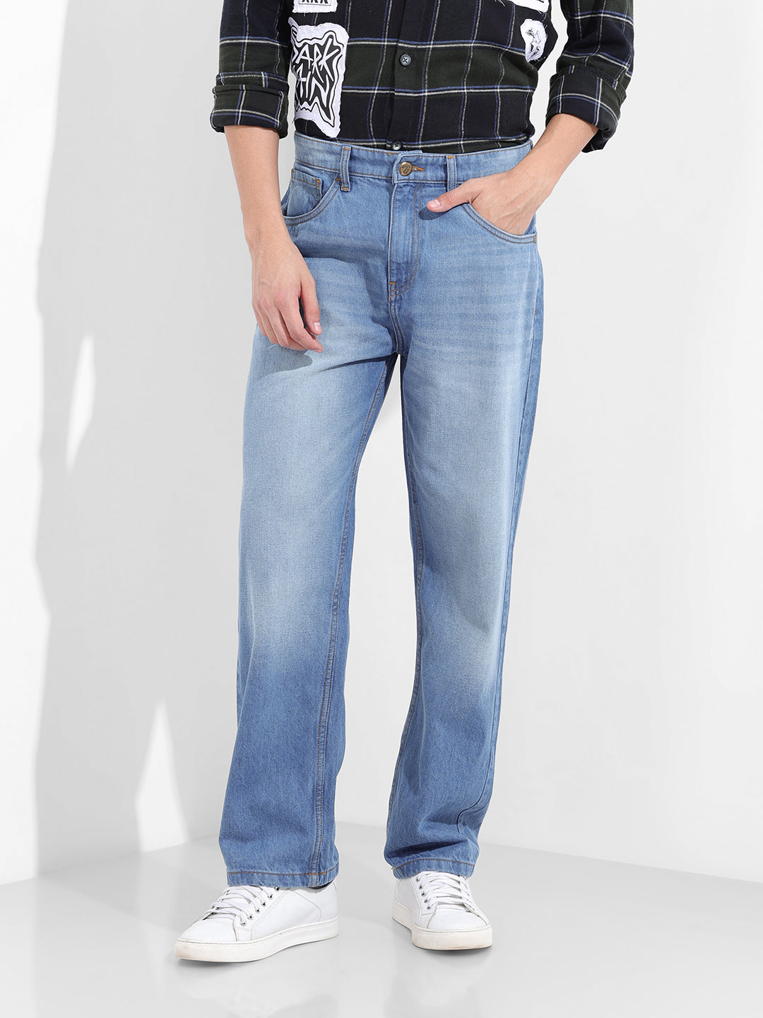 Men's Blue Relaxed Fit The Eternity Series Jeans
