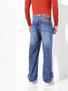 Men's Blue Relaxed Fit Solid Casual Jeans