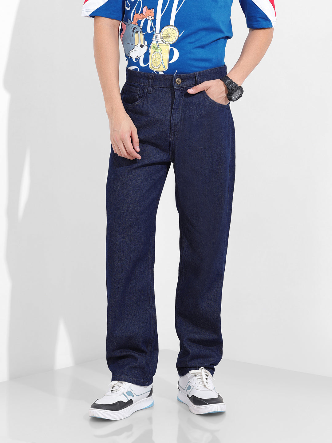 Men's Blue Relaxed Fit The Eternity Series Jeans