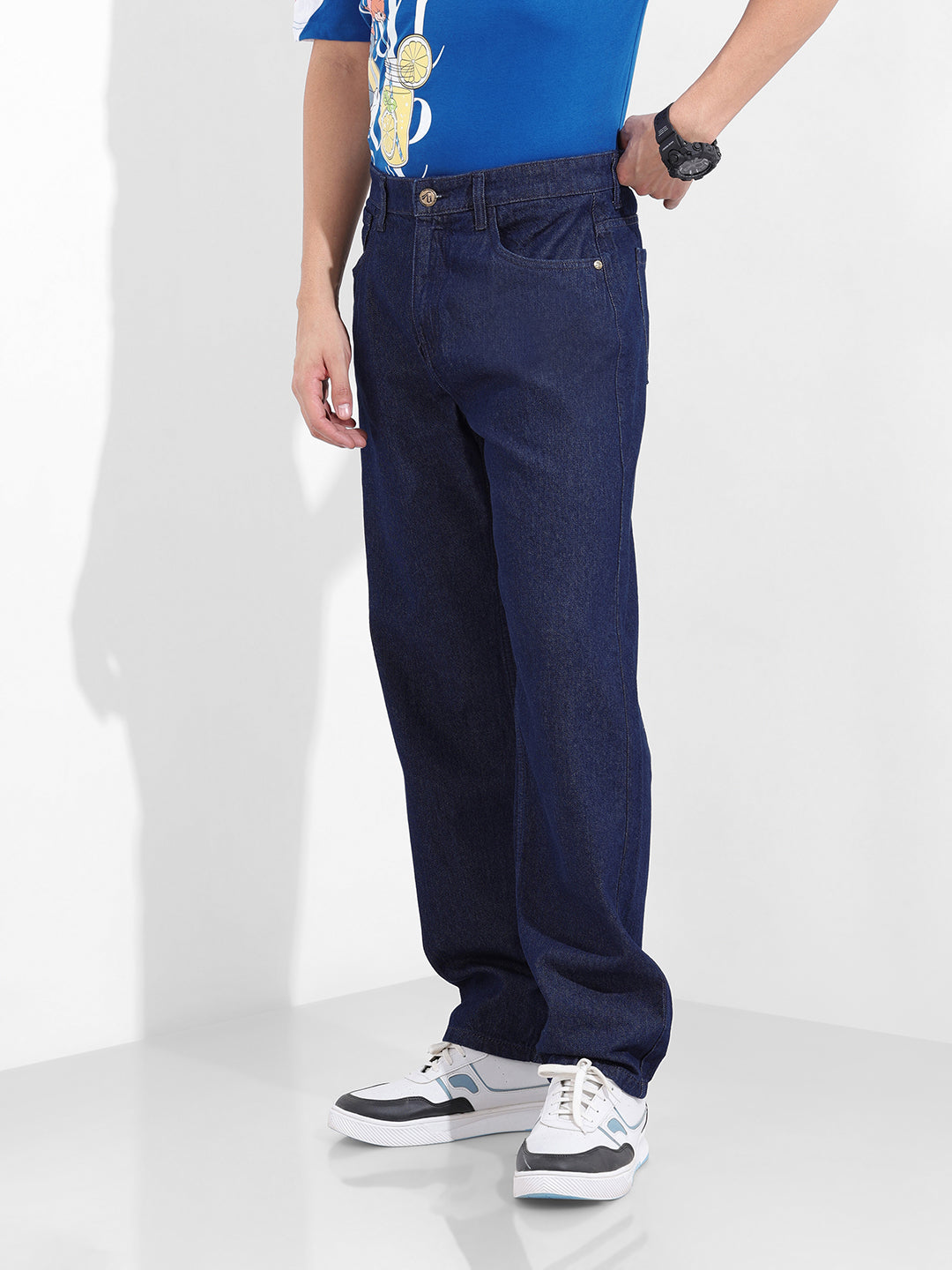 Men's Blue Relaxed Fit The Eternity Series Jeans