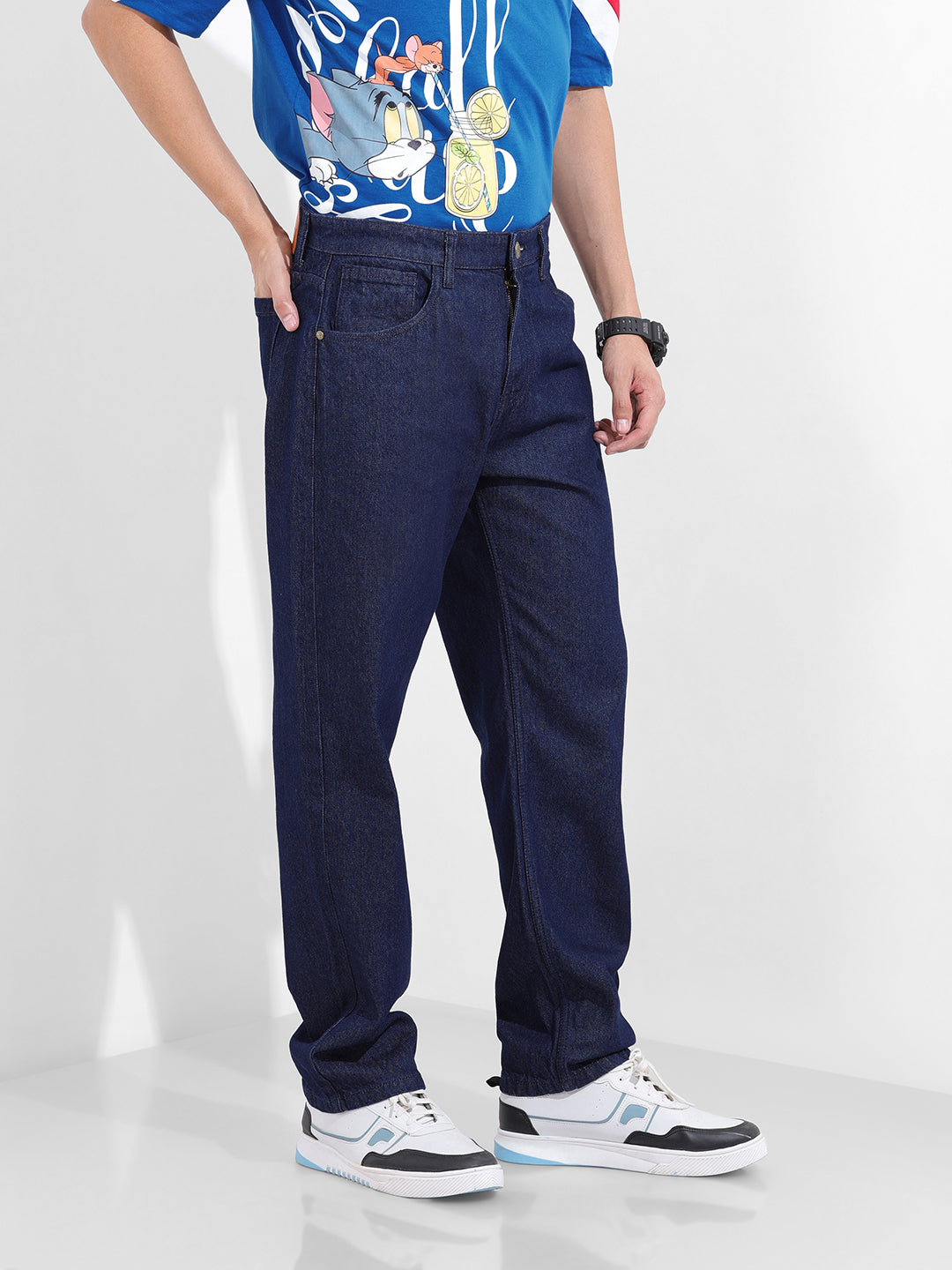 Men's Blue Relaxed Fit The Eternity Series Jeans