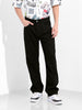Men's Black Relaxed Fit Casual Jeans