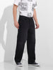 Men's Black Relaxed Fit Casual Jeans