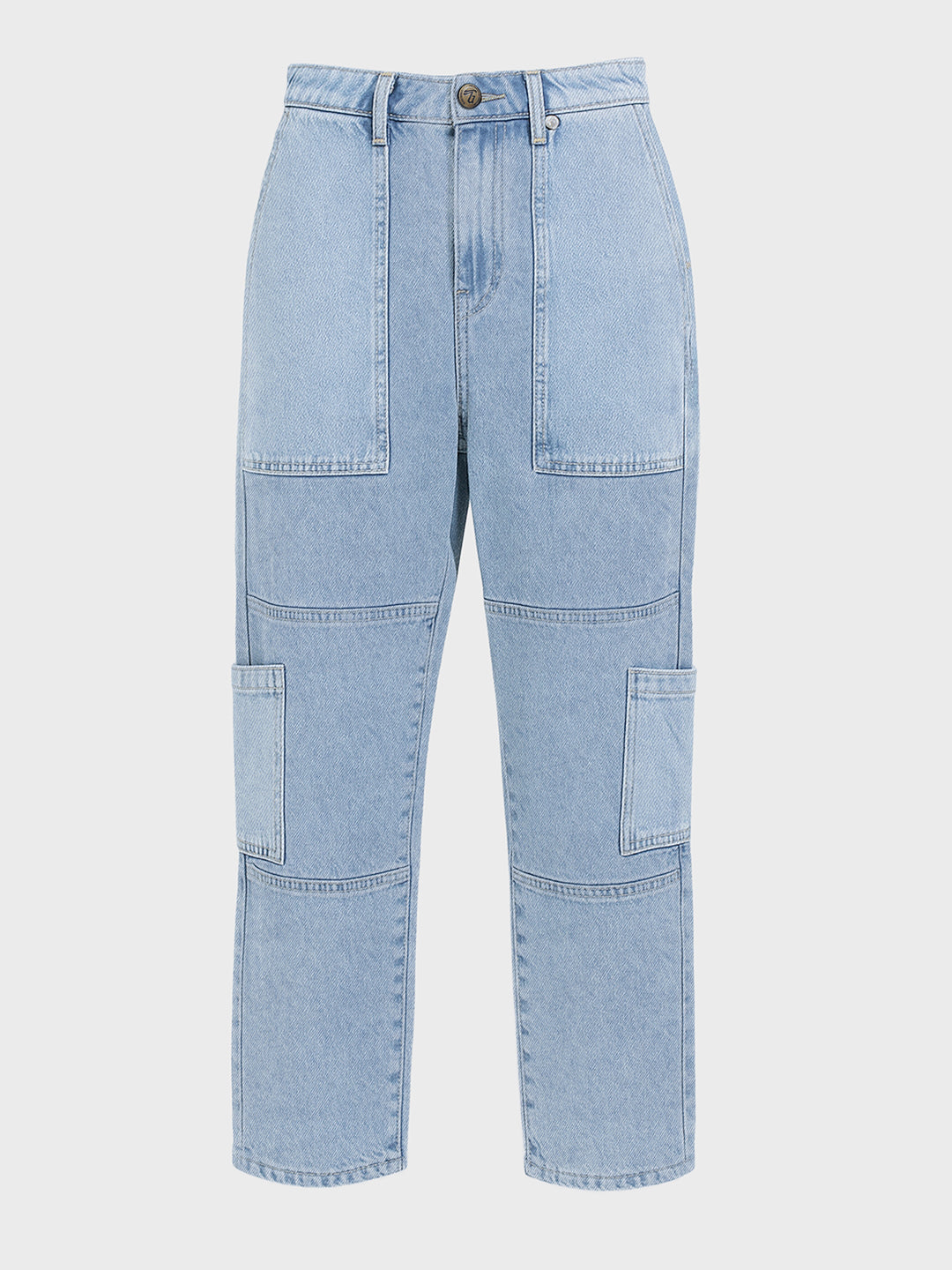 Men's Blue Regular Fit The Eternity Series Solid Jeans