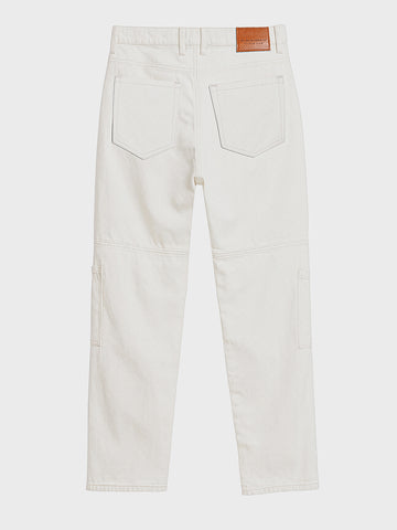 Men's White Regular Fit Solid Casual Jeans