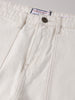 Men's White Regular Fit Solid Casual Jeans