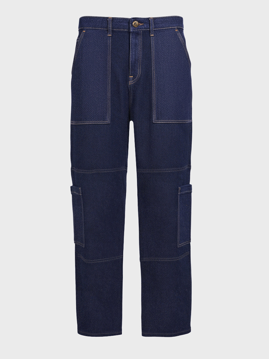 Men's Blue Regular Fit The Eternity Series Solid Jeans