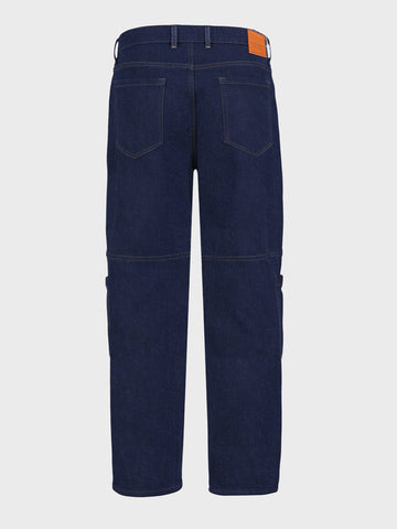 Men's Blue Regular Fit The Eternity Series Solid Jeans