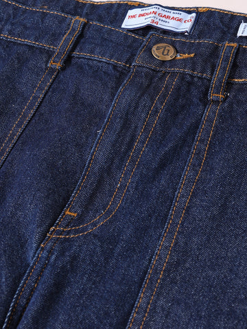 Men's Blue Regular Fit The Eternity Series Solid Jeans