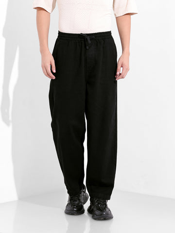 Men's Black Loose Fit The Eternity Series Jeans