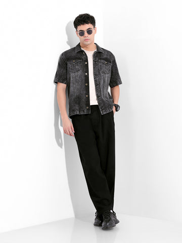 Men's Black Loose Fit The Eternity Series Jeans
