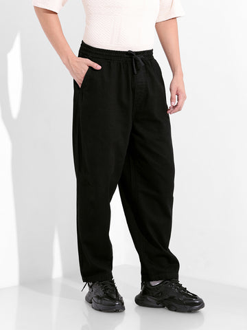 Men's Black Loose Fit The Eternity Series Jeans