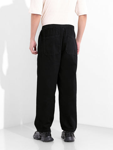Men's Black Loose Fit The Eternity Series Jeans