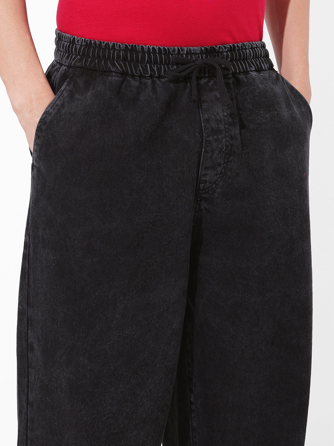 Men's Black Loose Fit The Eternity Series Jeans