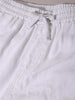 Men's White Loose Fit Solid Casual Jeans