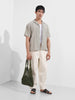 Men's White Loose Fit Solid Casual Jeans