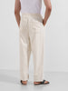 Men's White Loose Fit Solid Casual Jeans