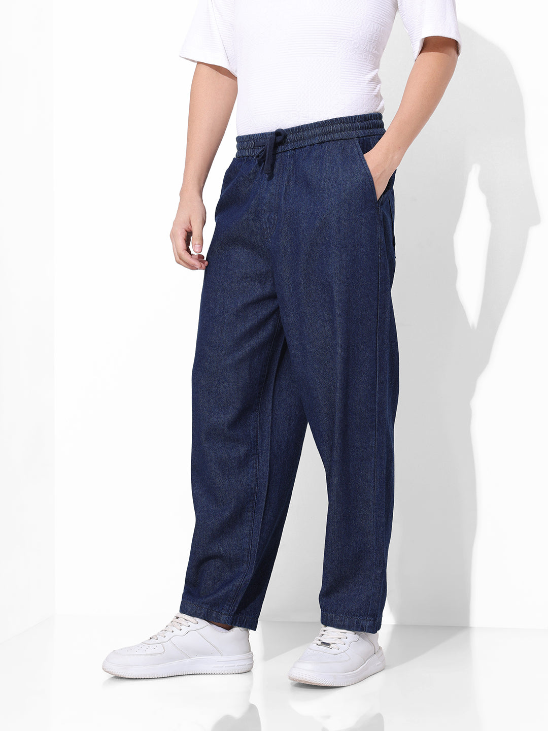 Men's Blue Loose Fit The Eternity Series Jeans