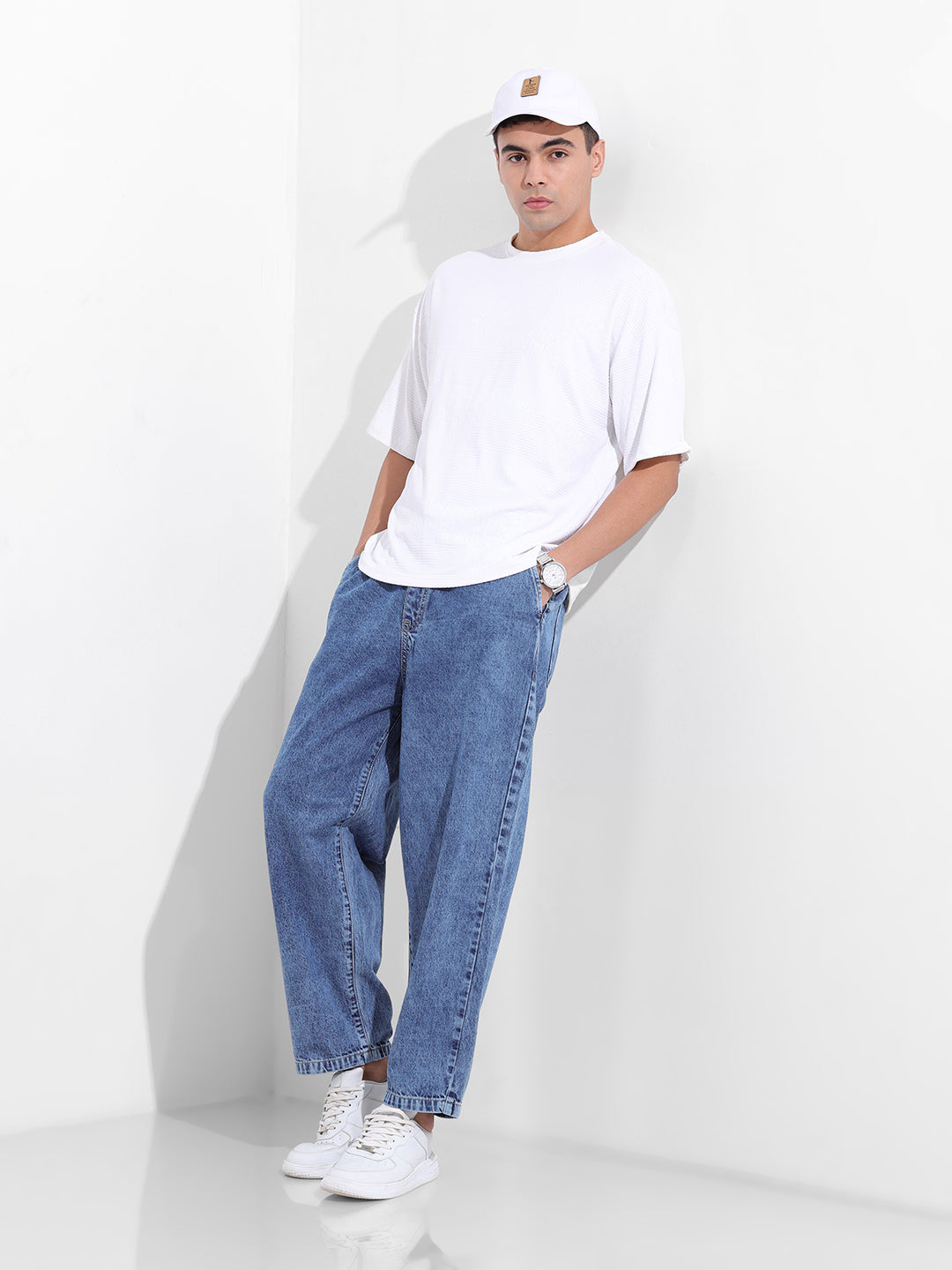 Men's Blue Loose Fit The Eternity Series Jeans