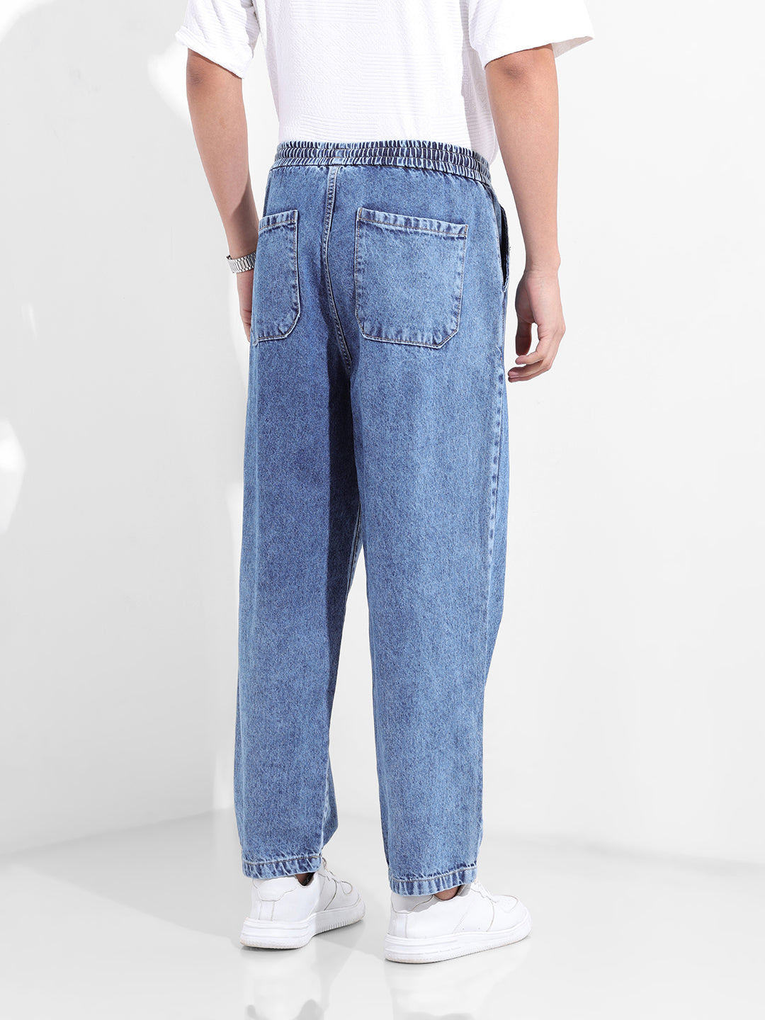 Men's Blue Loose Fit The Eternity Series Jeans