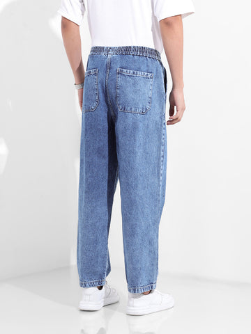 Men's Blue Loose Fit The Eternity Series Jeans