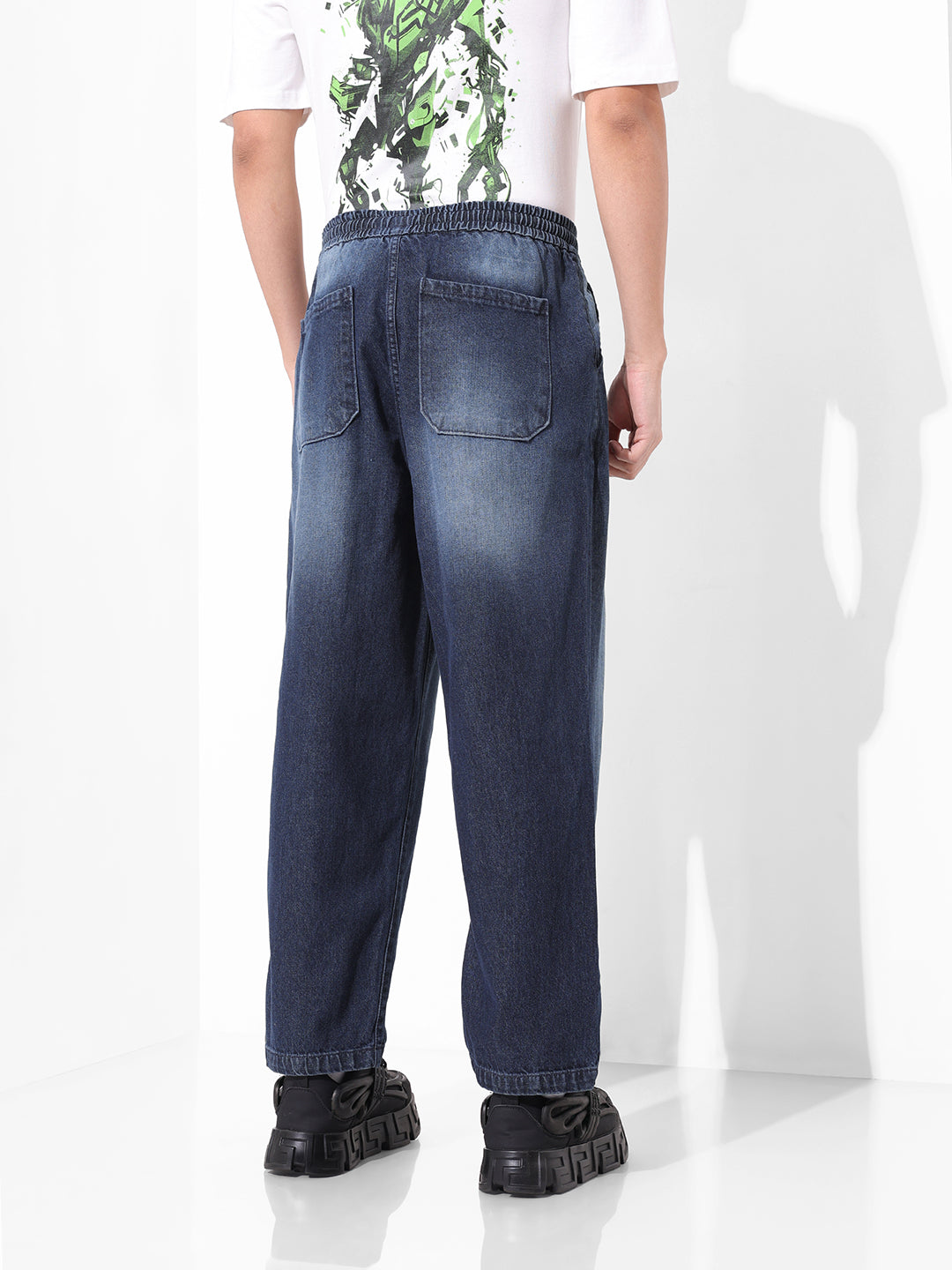 Men's Blue Loose Fit The Eternity Series Jeans