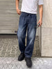 Men's Blue Loose Fit Solid The Eternity Series Jeans