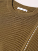 Men's Green Oversized Fit Solid Casual Sweater