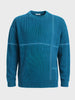 Men's Teal Oversized Fit Solid Casual Sweater