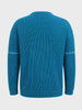 Men's Teal Oversized Fit Solid Casual Sweater