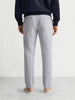 Men's Grey Relaxed Fit Solid Casual Trousers