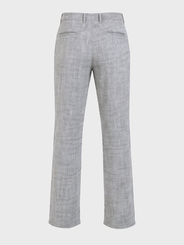 Men's Black Relaxed Fit Solid Casual Trousers