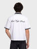 Men's White Boxy Fit Embroided Casual Shirt
