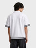 Men's White Boxy Fit Embroided Casual Shirt
