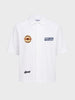 Men's White Boxy Fit Embroided Casual Shirt