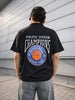 Men's Black Boxy Fit Embroided Casual Shirt