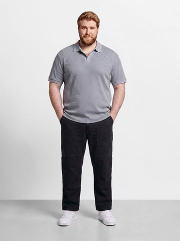 Men's Black Regular Tapered Fit Solid The Eternity Series Jeans