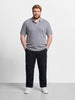 Men's Black Regular Tapered Fit Solid The Eternity Series Jeans