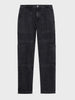 Men's Black Regular Tapered Fit Solid The Eternity Series Jeans