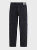 Men's Black Regular Tapered Fit Solid The Eternity Series Jeans