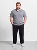 Men's Black Regular Tapered Fit Solid The Eternity Series Jeans