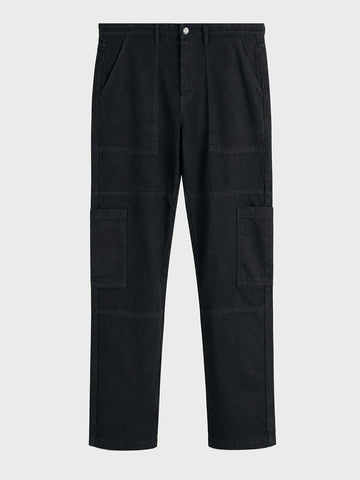 Men's Black Regular Tapered Fit Solid The Eternity Series Jeans
