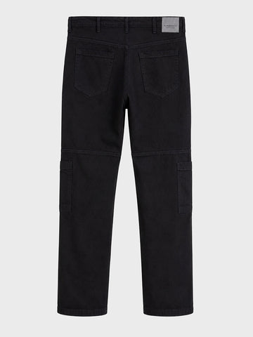 Men's Black Regular Tapered Fit Solid The Eternity Series Jeans